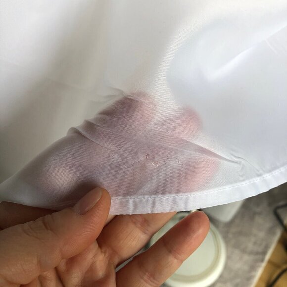 ALEXANDRA BARTLETT White Ruffle Skirt Probably Linen Fully Lined Zip Women’s L - Picture 12 of 16